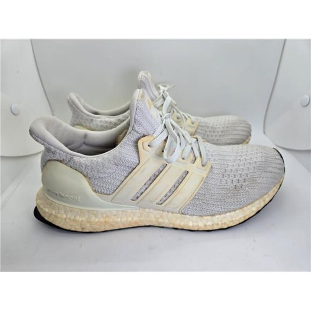 Adidas Ultraboost 4.0 DNA Shoes Womens 8.5 Triple White Running Athletic Sneaker
